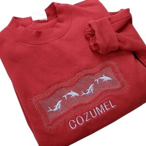 2000s Cozumel Embroidered Dolphin Crewneck Sweatshirt Sz M